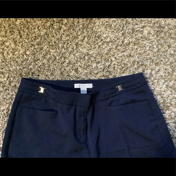 ๐ New York & Company Stretch - Navy Blue Slacks (Size 0) - Picture 3 of 7